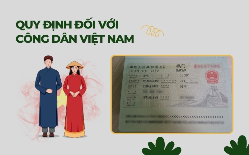 Quy định nhập cảnh Macau đối với công dân Việt Nam